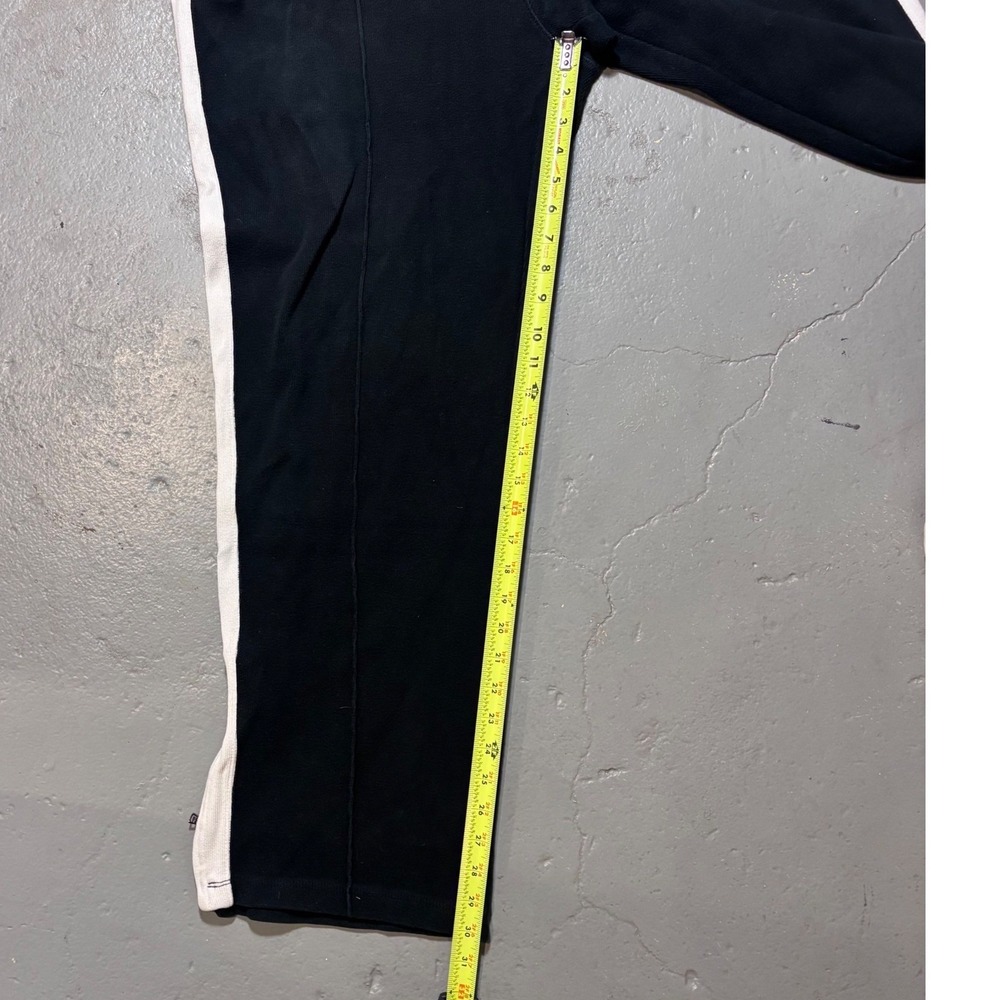 Polo Ralph Lauren Sweat Pants Mens XL Black Side Stripe Joggers Zipper Terry - Picture 6 of 9